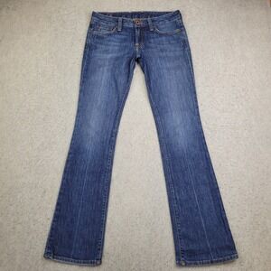 VTG Lucky Brand Lola Boot Jeans Gene Montesano Womens 4/27 Blue Made in USA